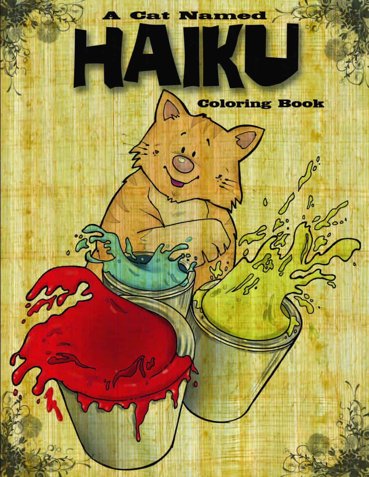 A Cat Named Haiku Coloring Book